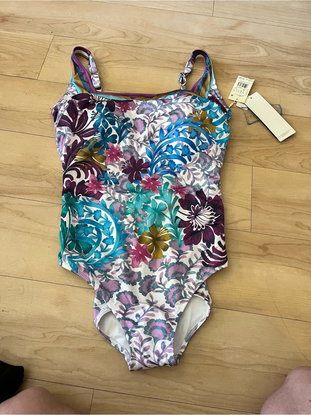 Gottex Floral One Piece Swimsuit Size 16 NW